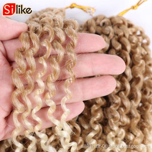 3pcs/pack Blonde Marley bob afro Kinky Curl 8 InchAfro Kinky Twist Hair Soft Synthetic Crochet twist  Braiding Hair Extention
